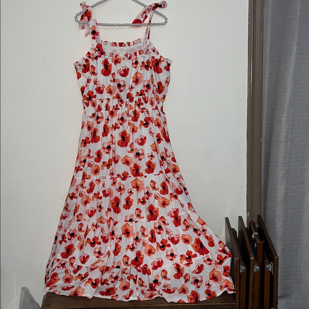 Matilda Jane L poppy dress nwt smocked sleeveless - Picture 8 of 8